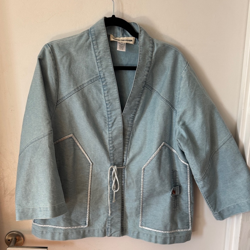 CARON CALLAHAN ORLA JACKET SUN BLEACHED INDIGO - Picture 7 of 8